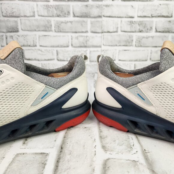 Ecco Golf GTX Biom Cool Pro Men's US 13 EU 47 Extra Wide White Yak Leather Shoes - Picture 4 of 12